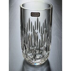 Stunning Vintage‎ Denby 24% Lead Crystal 7" Vase